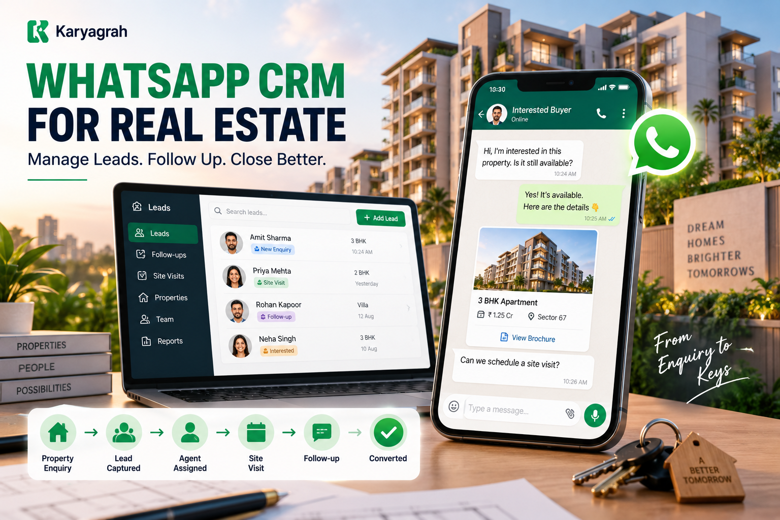 WhatsApp CRM for Real Estate: Manage Leads & Follow-ups