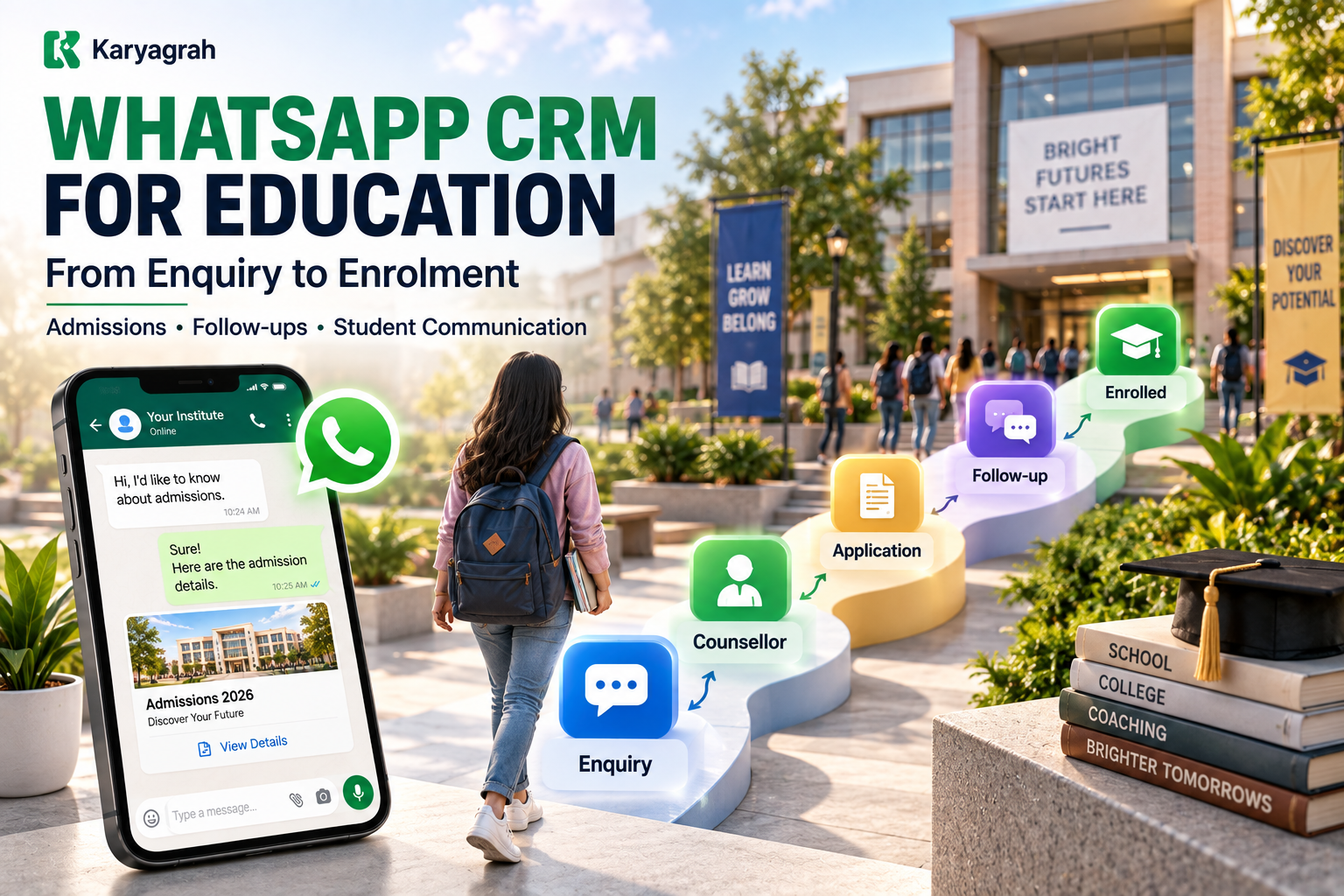 WhatsApp CRM for Education: Admissions, Enquiries & Follow-ups